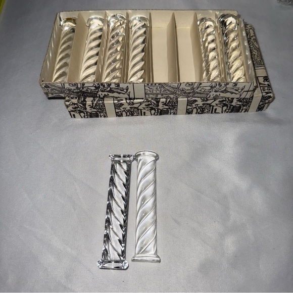 Vintage Kestarto 8PCS Knife Rests ~ Column Design ~ Hungary In Original Box - Picture 8 of 8